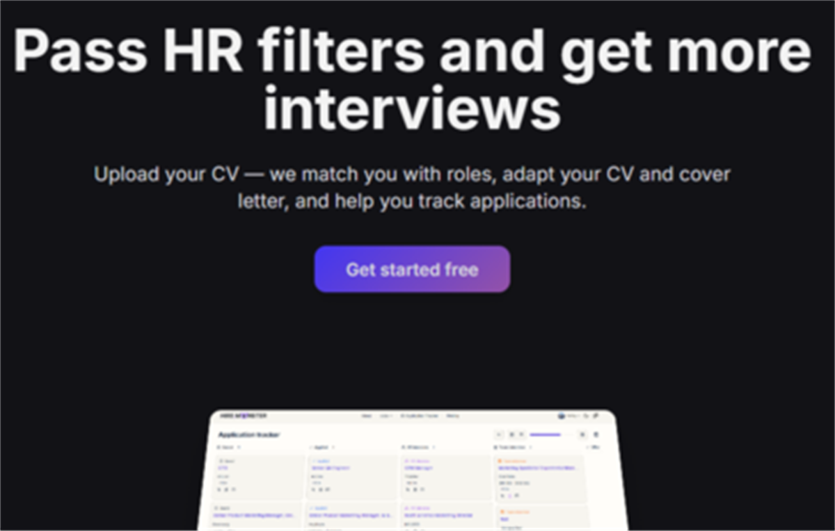 Hire.Monster: Application Tracker