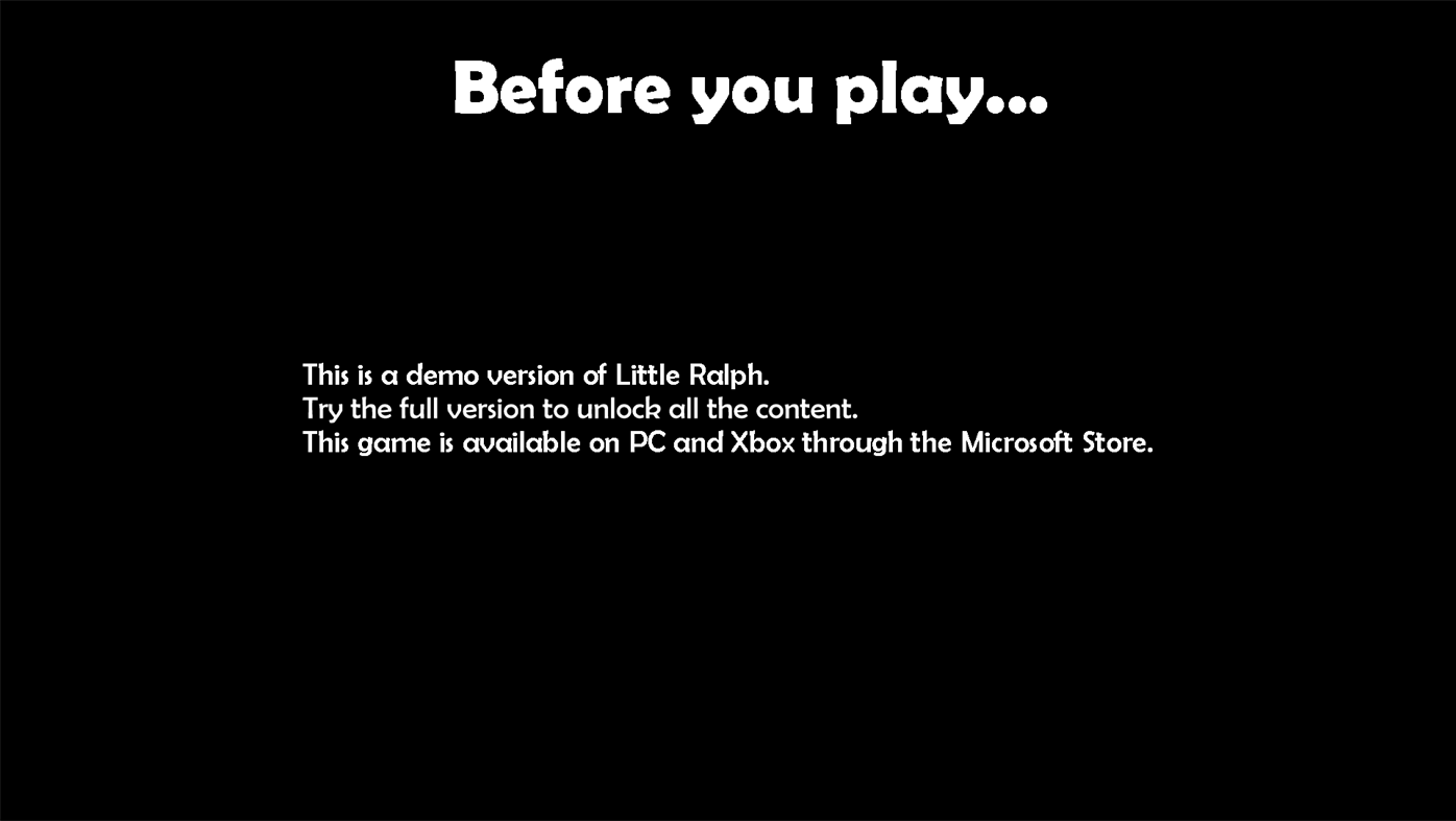 #8. Little Ralph - Trial (Xbox) By: Dash Game Studio