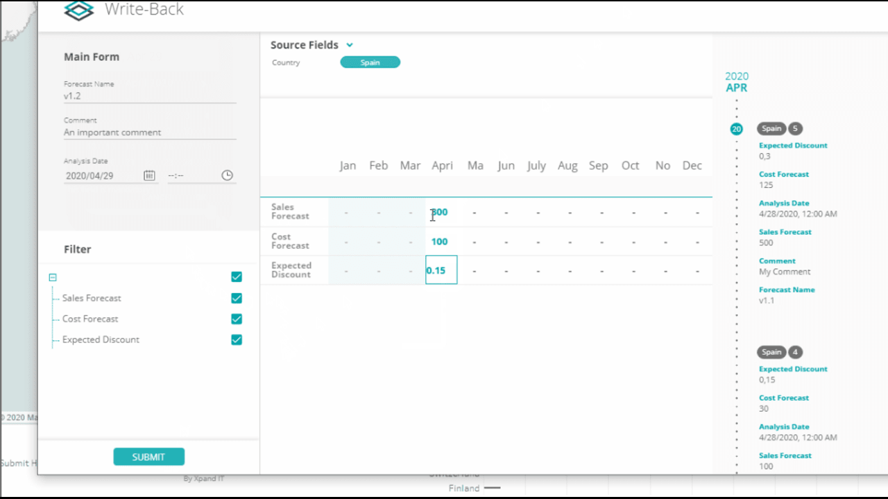 Snapshot 8 of Write-Back Cloud for Tableau