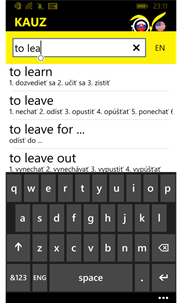 KAUZ Slovenský-English screenshot 2