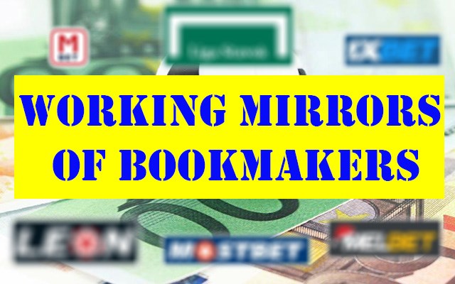 Working URLs of bookmakers websites
