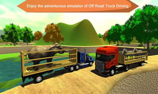 Wild Animals Transporter Truck Driving 3D screenshot 1