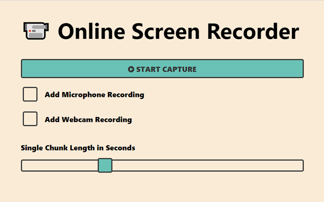 Online screen recorder