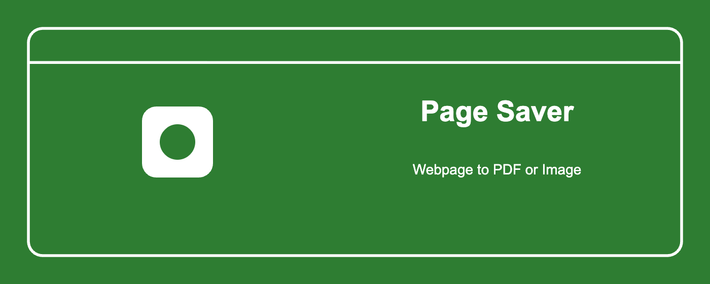 PageSaver - Webpage to PDF or Image