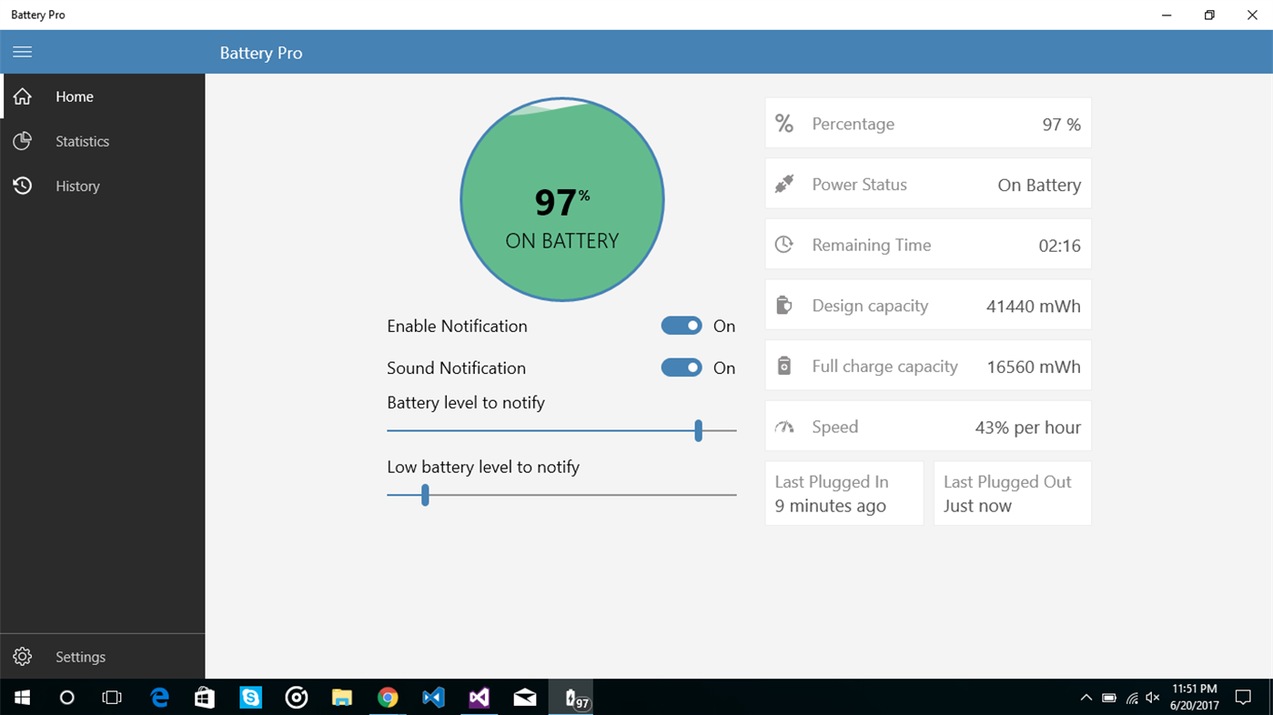 #1. Battery Pro (Windows) Av: KANJI KERALIYA