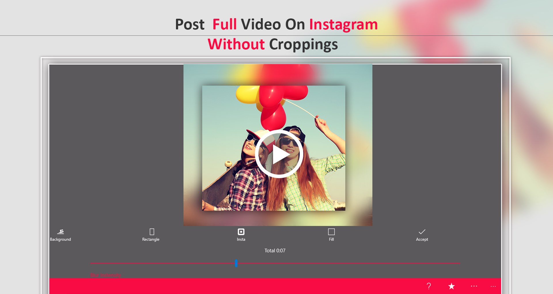 Video Editor No Crop, Add Music for Windows 10
