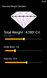 Diamond Weight Calculator screenshot 2