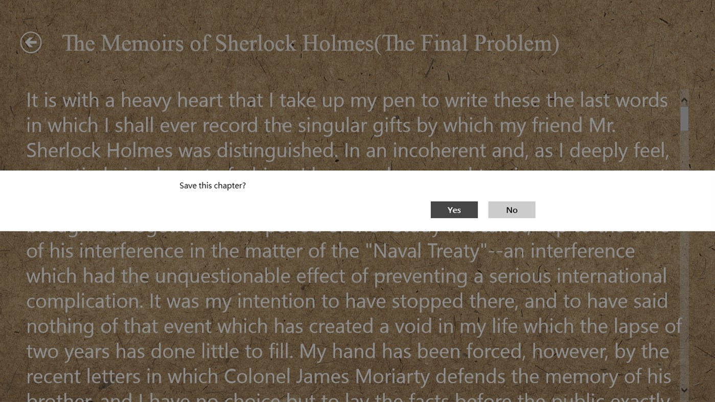 #2. The Memoirs of Sherlock Holmes eBook (Windows) 来自: rayapppro