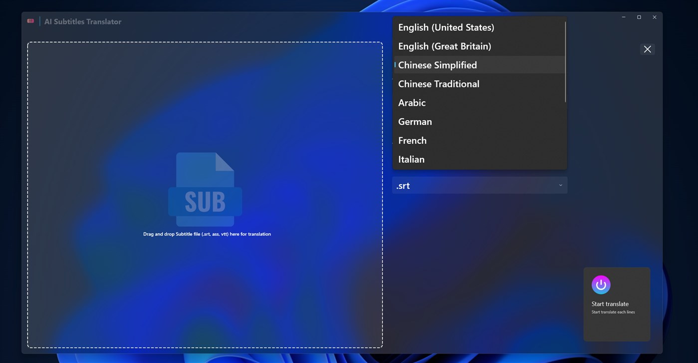 #4. AI Subtitle Translator (Windows) Von: parmata