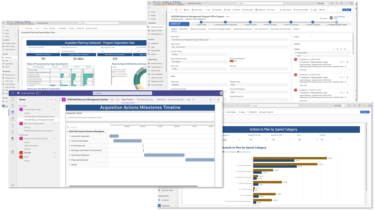 Snapshot 1 of FI Acquisition and Spend Planner (ASP)