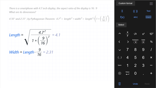 Visual Calculation Editor screenshot 2