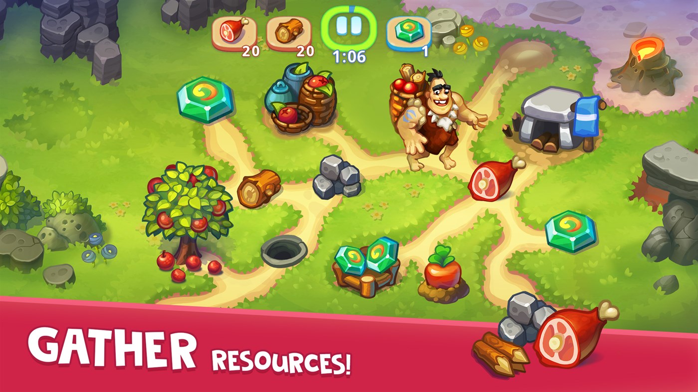 #3. Tribe Dash - Time management (Windows) By: MATRYOSHKA GAMES (CY) LTD