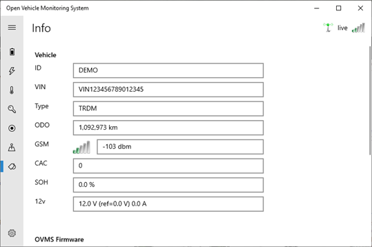 Open Vehicle Monitoring System screenshot 7