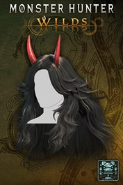 Hunter layered armor: Oni Horns Wig