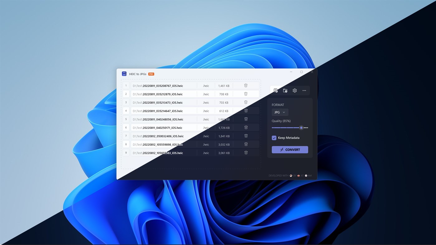 #6. HEIC. HEIC to JPG, HEIC Converter (Windows) By: 3AM Apps