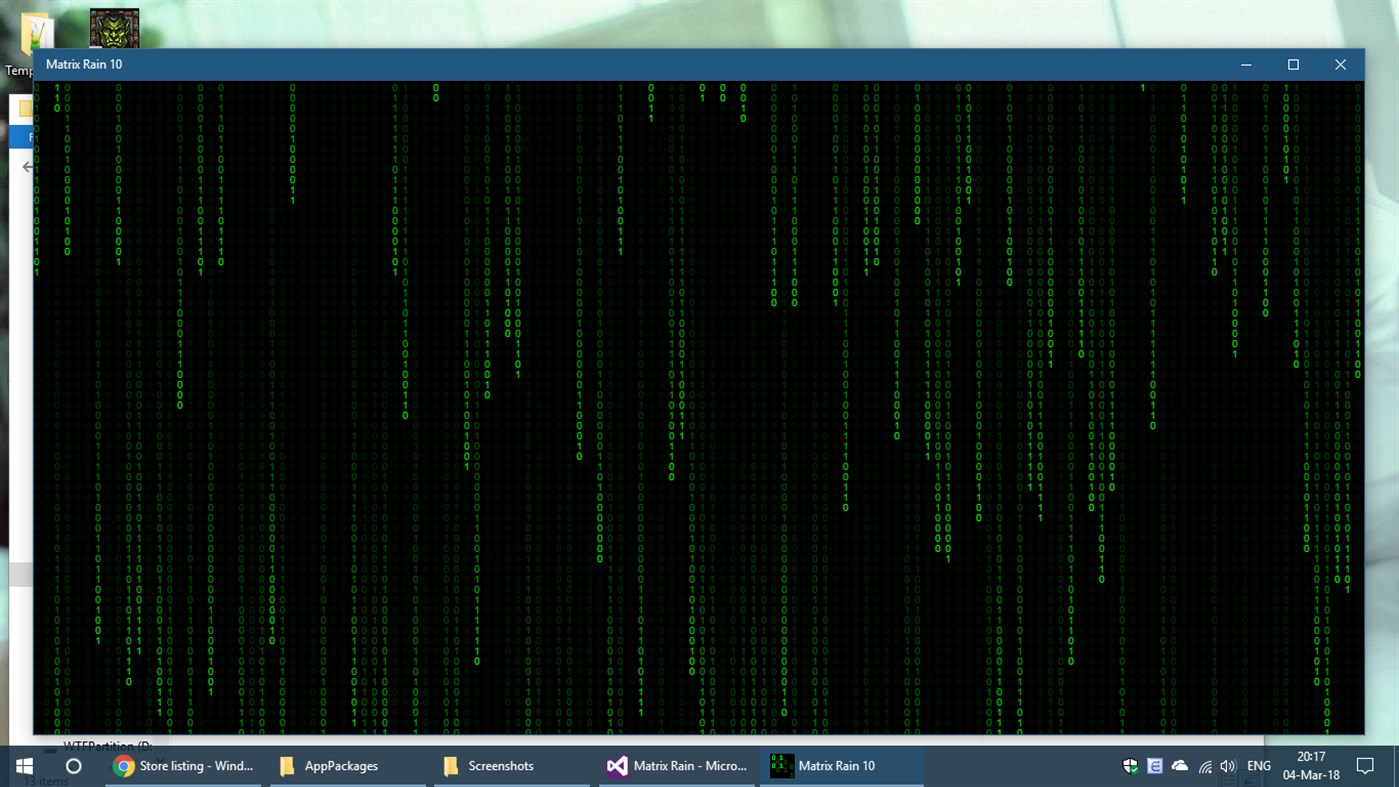 #2. Matrix Rain 10 (Windows) بواسطة: toanlove371
