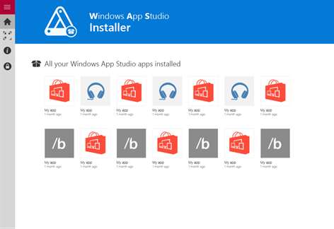 Windows App Studio Installer Screenshots 2