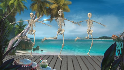 AAA Dynamic Scenes - Tropical Skeleton Dance Dynamic Scene