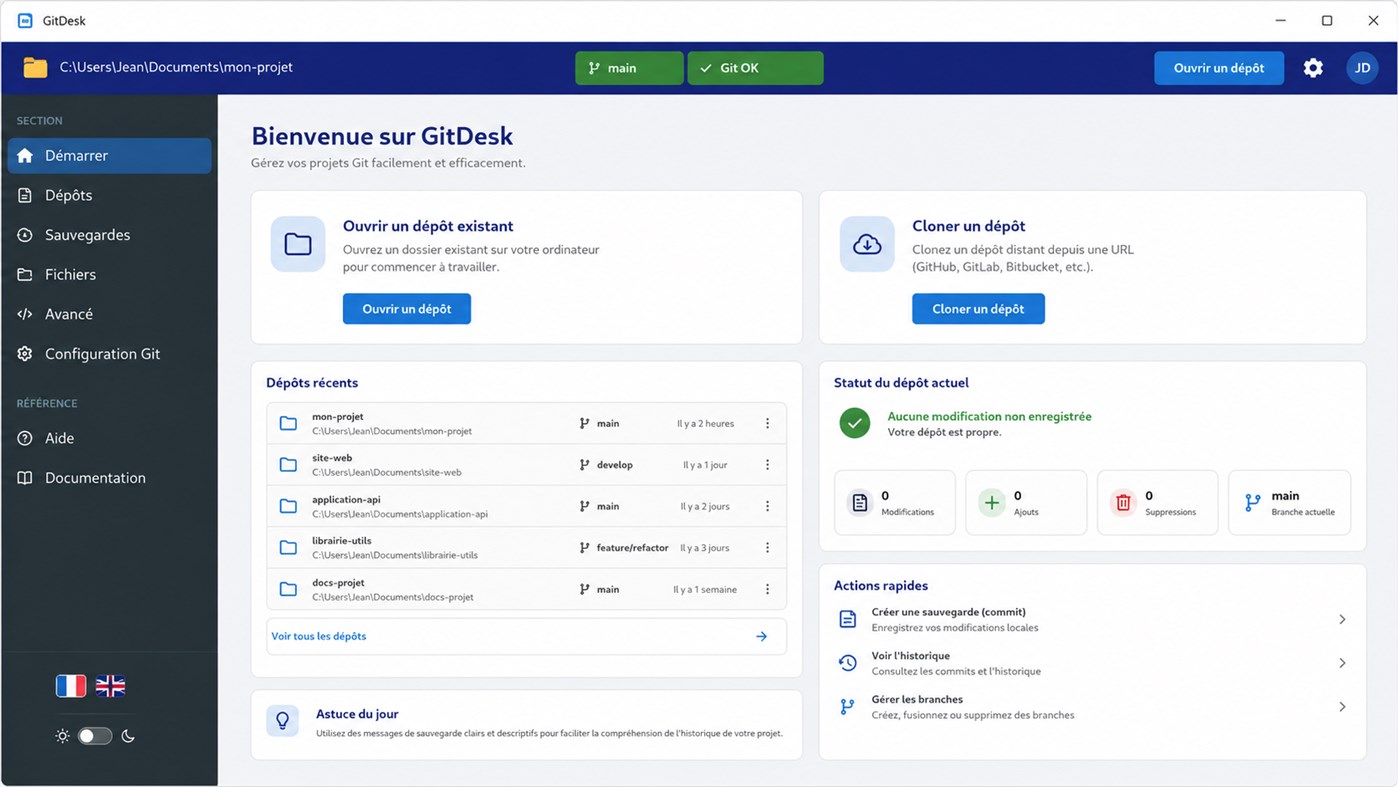 #2. GitDesk (Windows) Ved: Parein Jean-Philippe PSI
