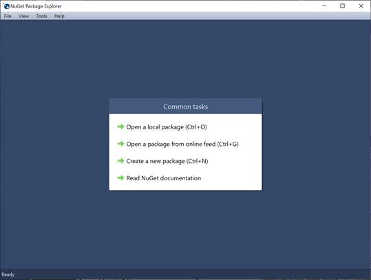NuGet Package Explorer screenshot 1
