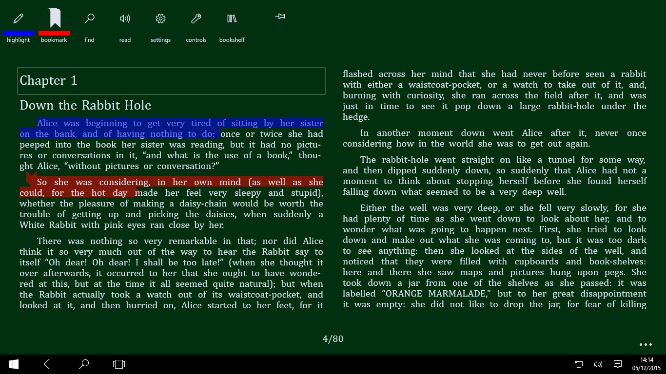 freda+ ebook reader for Windows 10