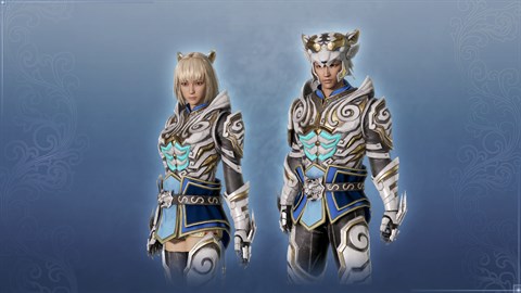 Ensemble Armure tigre blanc personnalisé unisexe