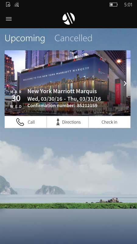 Marriott International Screenshot