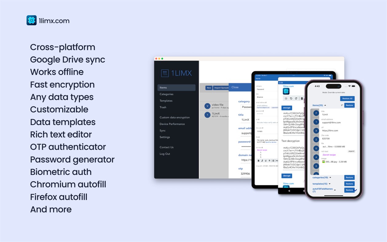 #1. 1LimX: File Note Password Keeper Manager (Windows) 作者: Hahoto