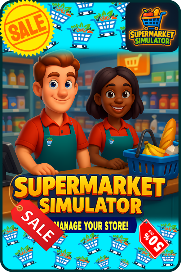 Supermarket Simulator - Price Panic ( XBOX & PC ) Xbox Series X|S and Xbox One cover art