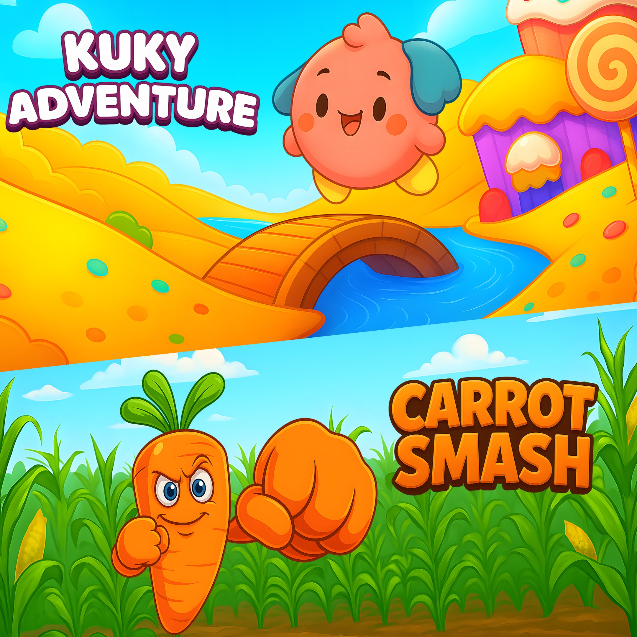 Kuky Adventure + Carrot Smash (Bundle)