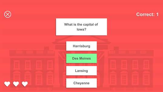 U.S. Capitals Quiz screenshot 3