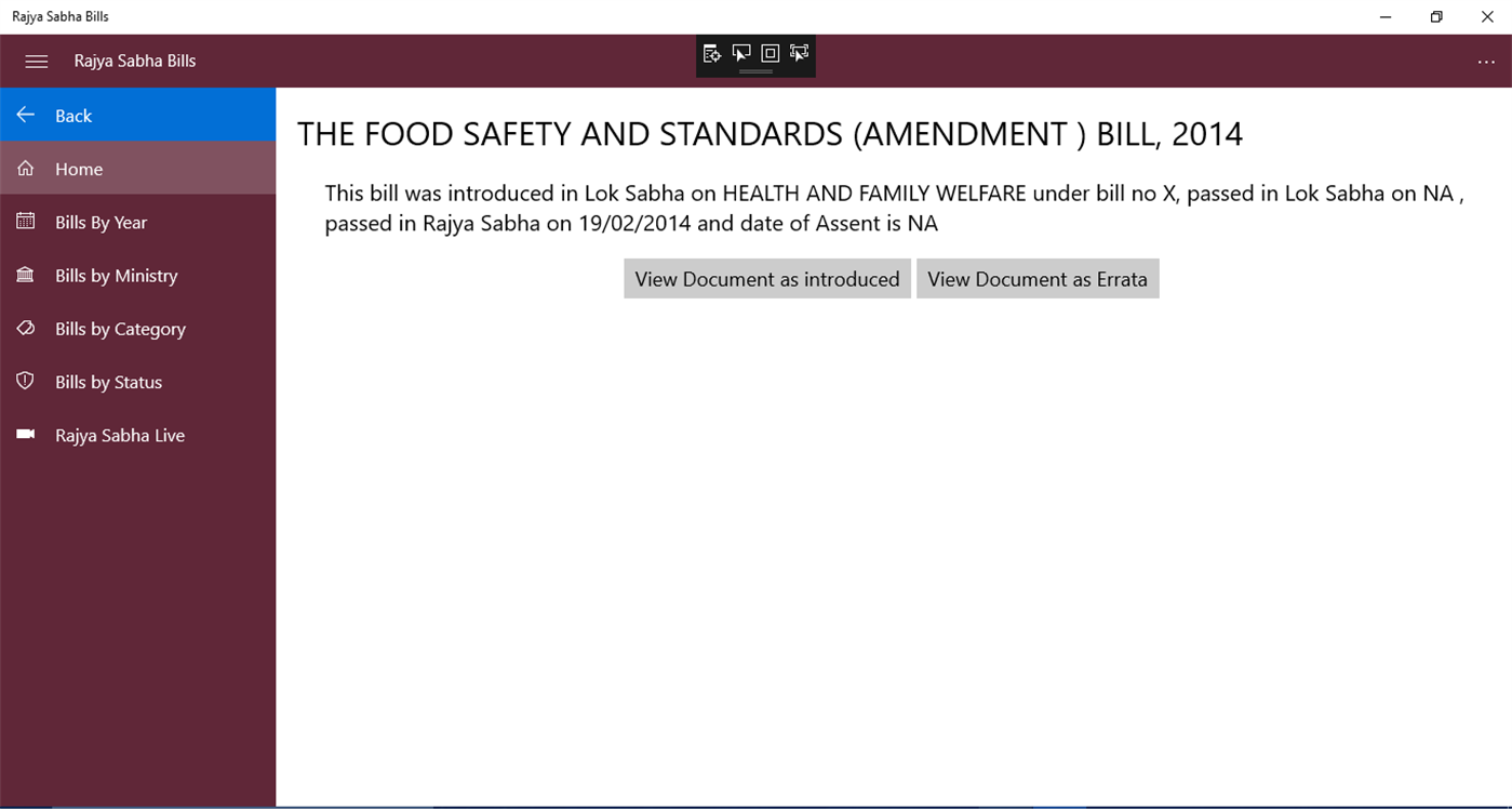 #4. Rajya Sabha Bills (Windows) 来自: VishnuSharma