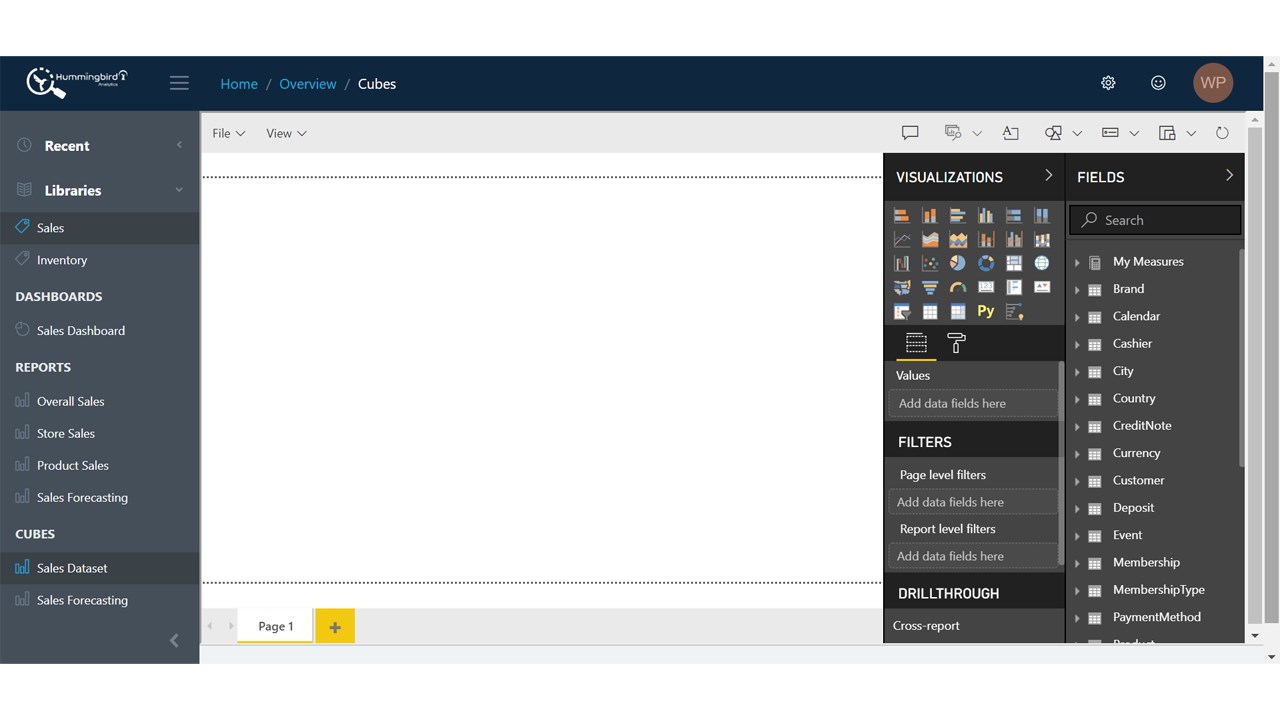 Snapshot 3 of Hummingbird Analytics Platform