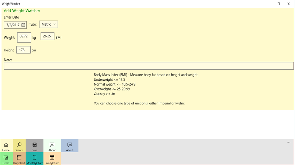 WeightWatcher (Windows) 由: jhseu01