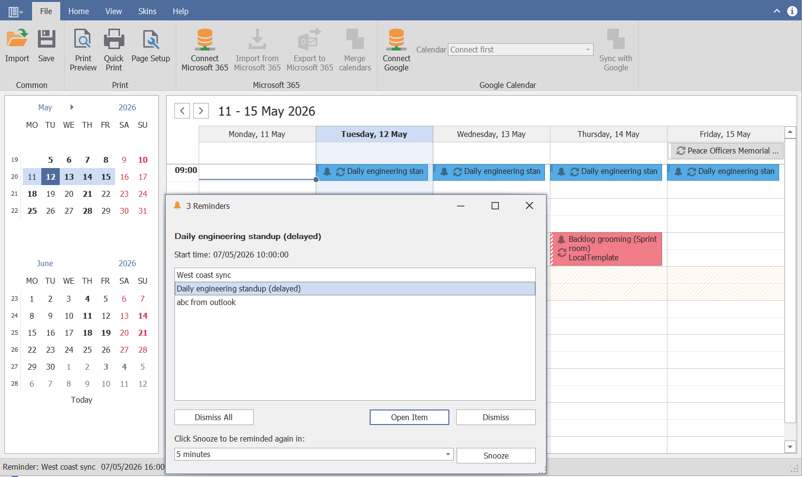 Calendar - Scheduler screenshot