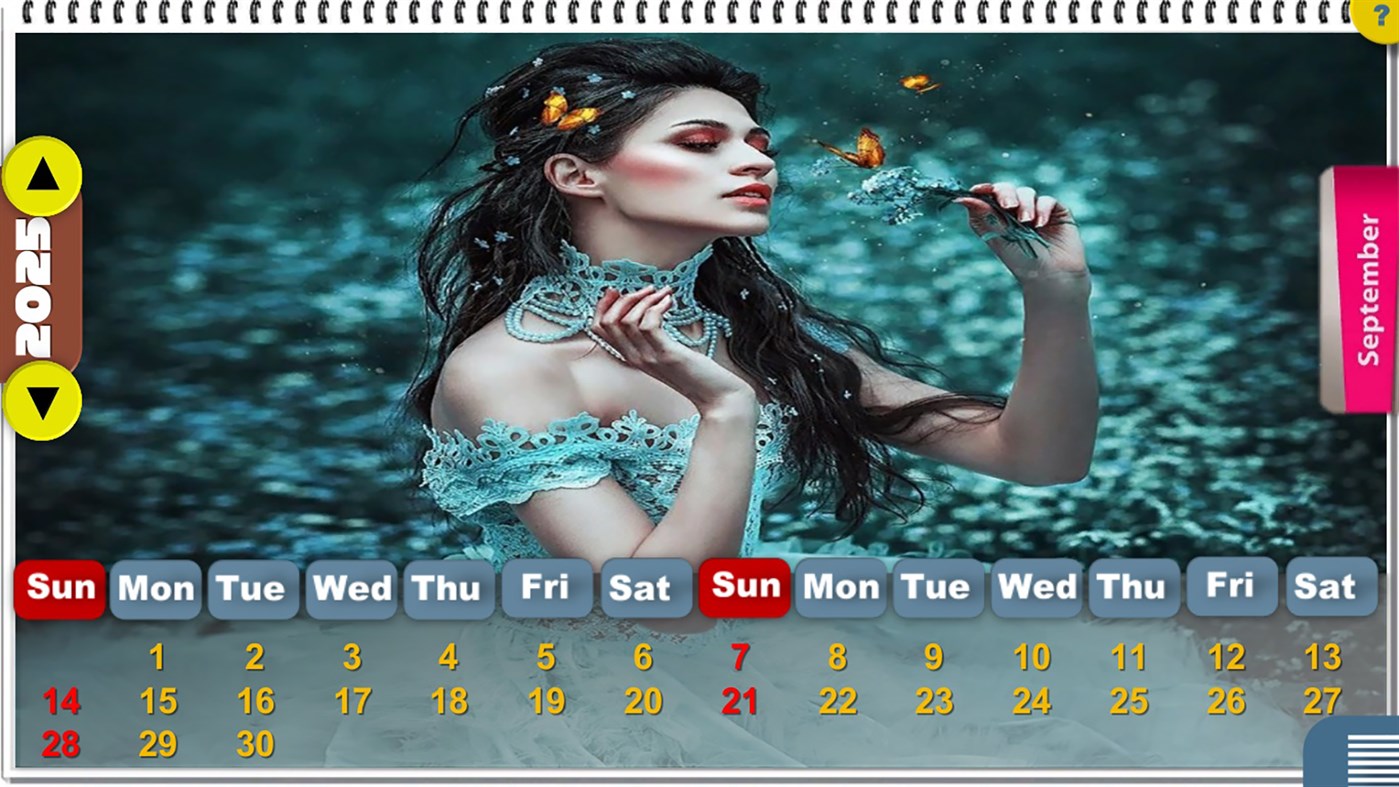 #4. Gorgeous Beauties Calendar[HD+] (Windows) Von: U'Technologies