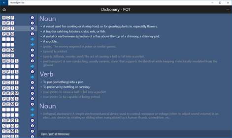 Word•Spin Wiktionary free edition Screenshots 2