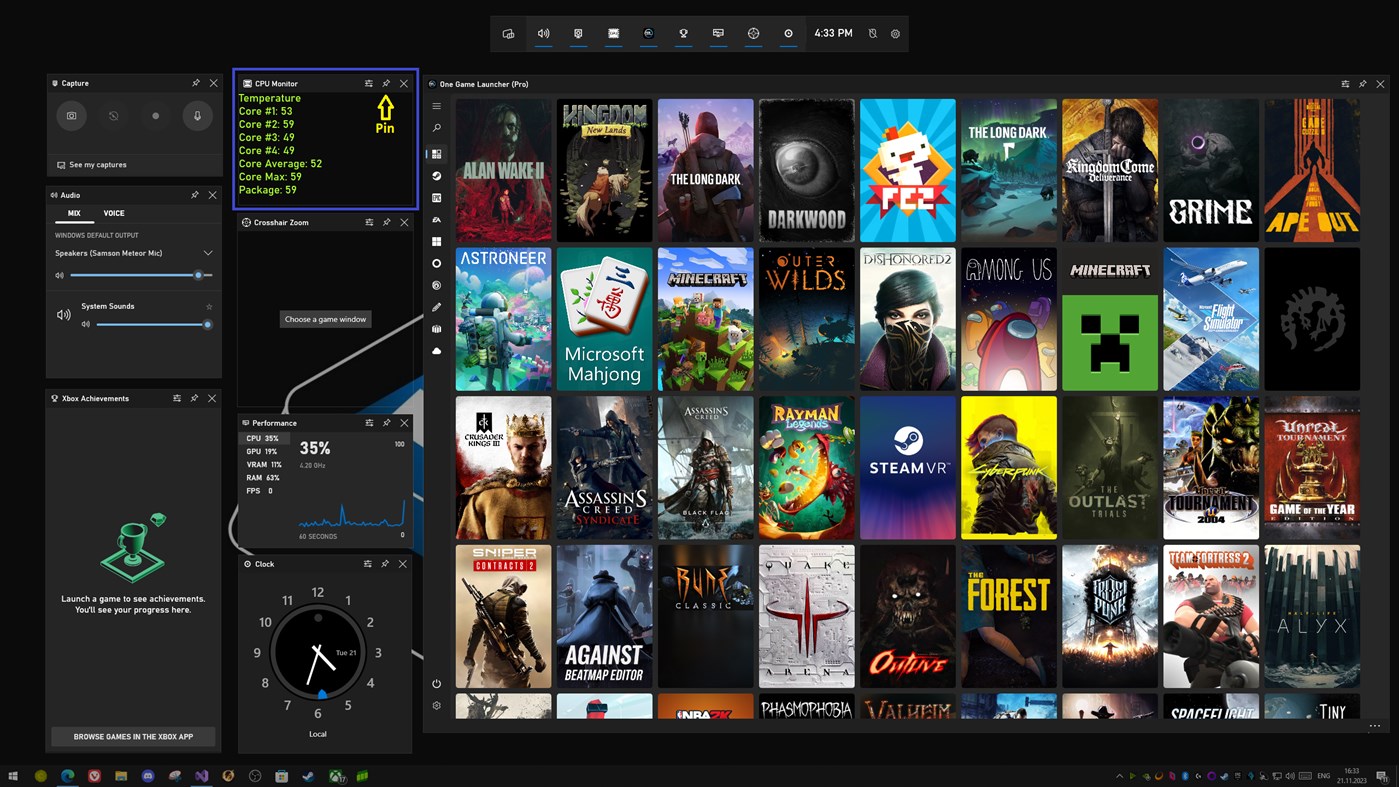 #1. CPU Monitor for Game Bar (Windows) 由: Alex Shats