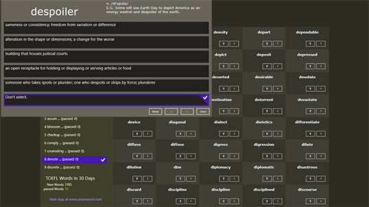 TOEFL Words in 30 Days screenshot 2