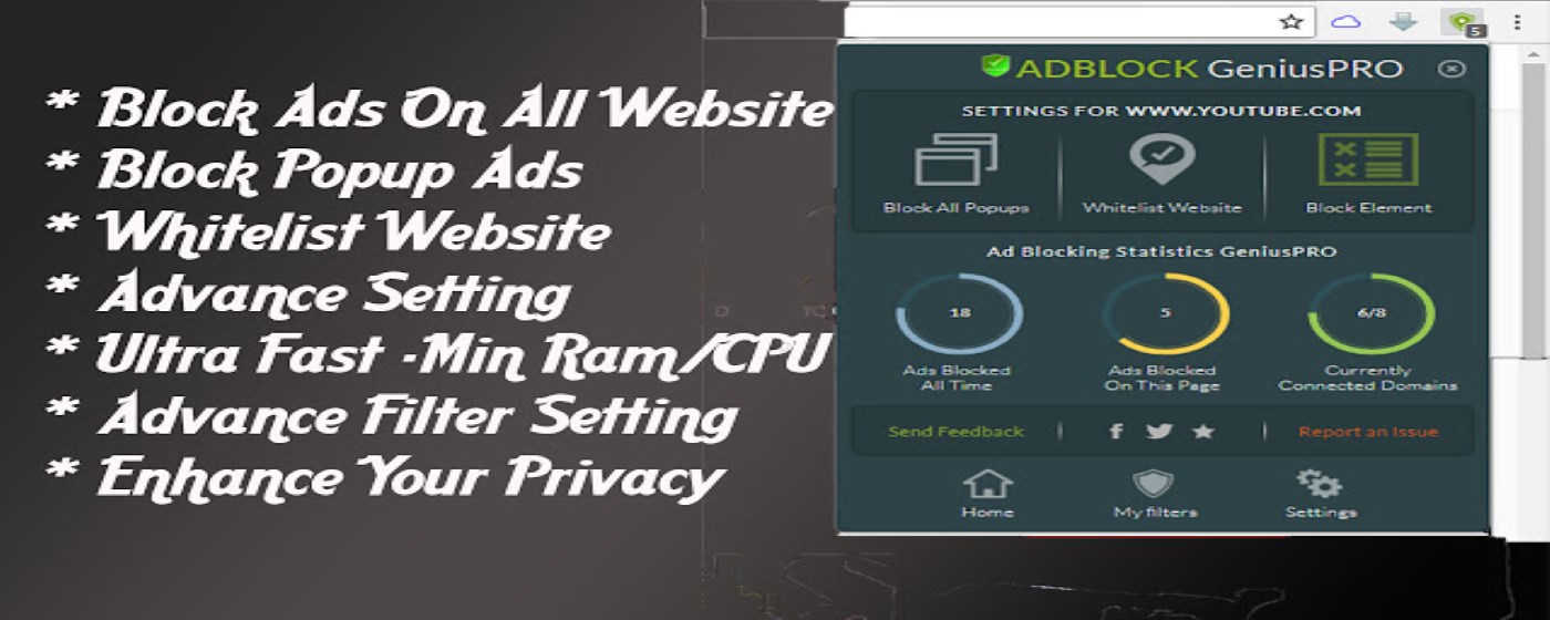 Genius PRO : Adblocker +Total Web Security