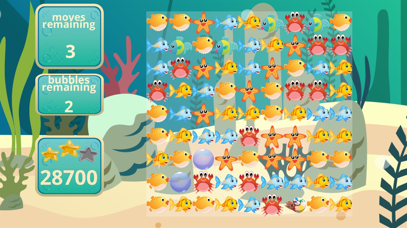 #1. Under The Sea Match 3 (Windows) Podle: bsSsd Games