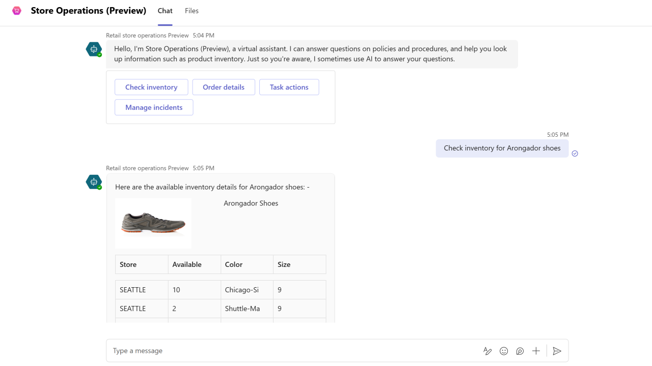 Snapshot 1 of Store Operations (Preview)