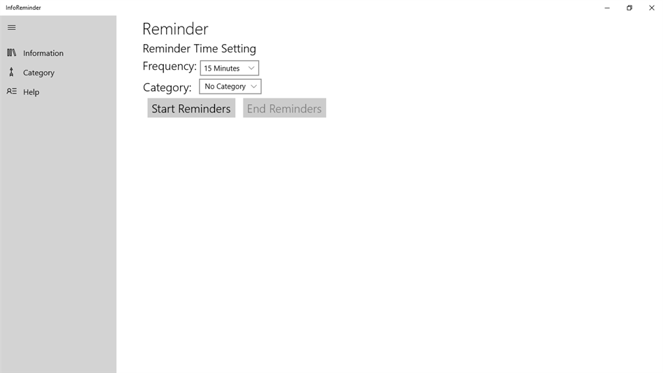 InfoReminder (Windows) Podle: PelApp Solutions