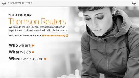Thomson Reuters Our Story screenshot 1