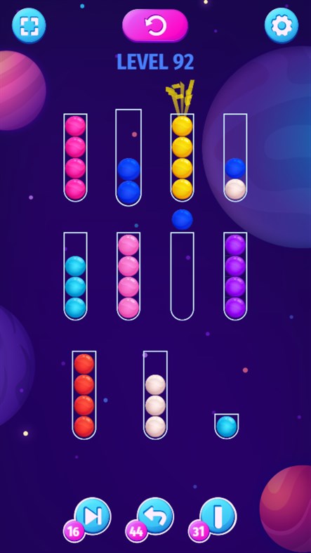 #4. Color Sort Mania (Windows) Podle: Inlogic Software s.r.o.