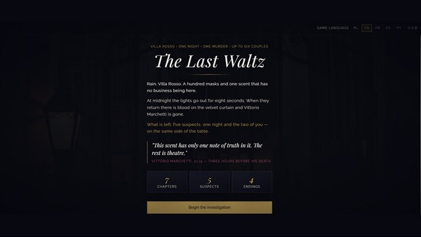 The Last Waltz: Couples Riddle Game — 6