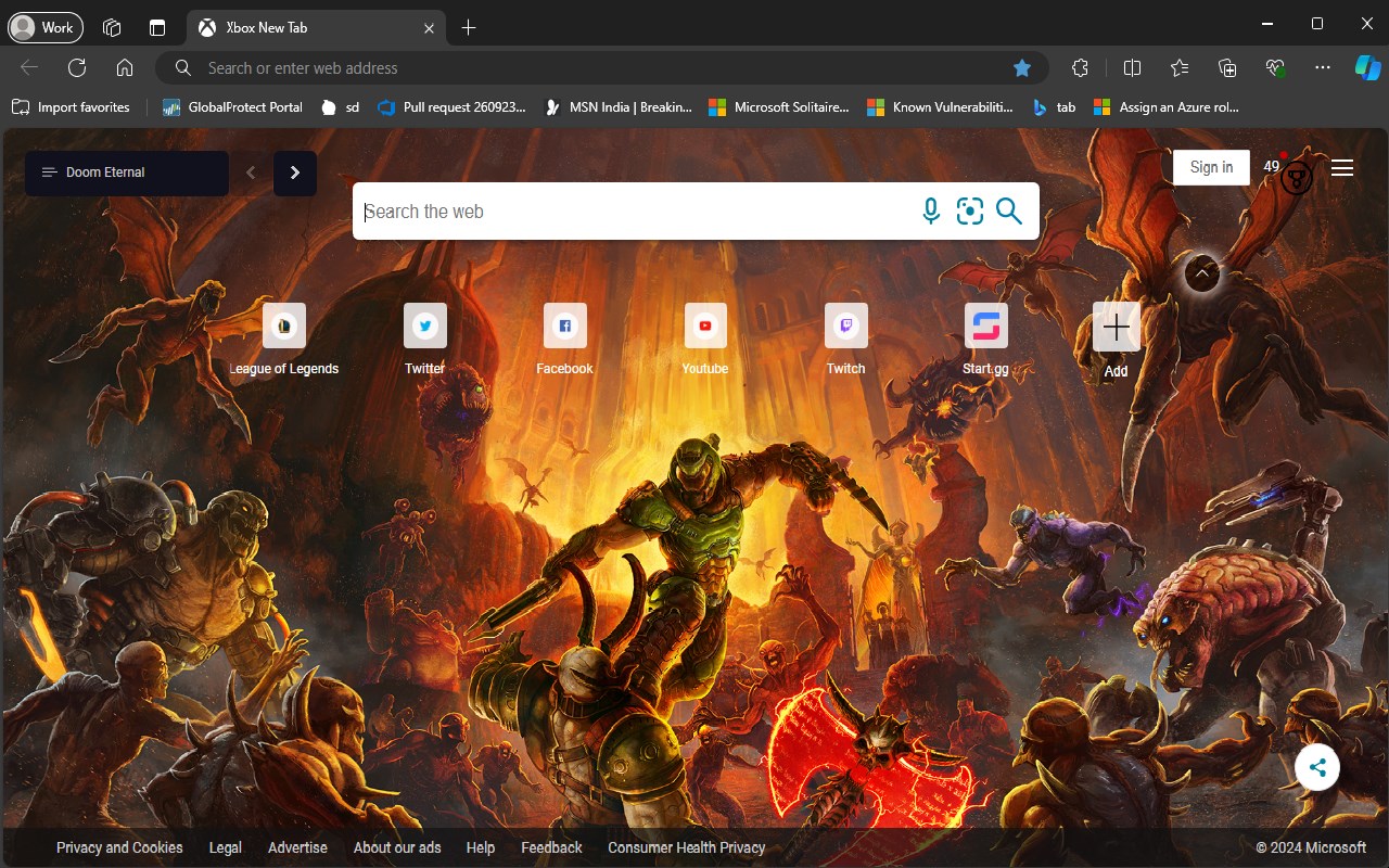 Xbox New Tab