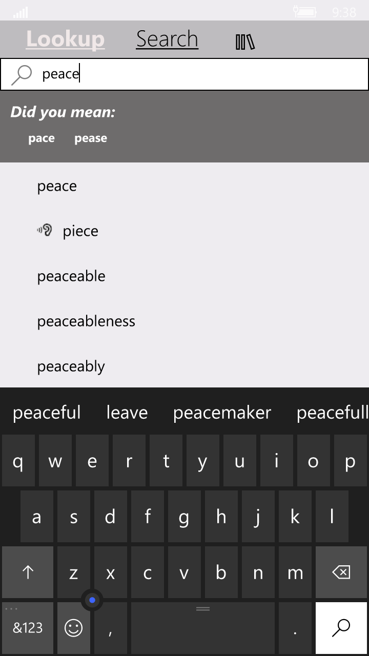 WordWeb Dictionary screenshot
