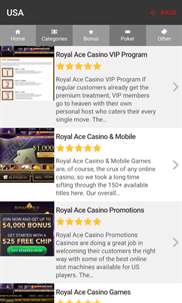 Royal Ace Casino Mobile Guide screenshot 2