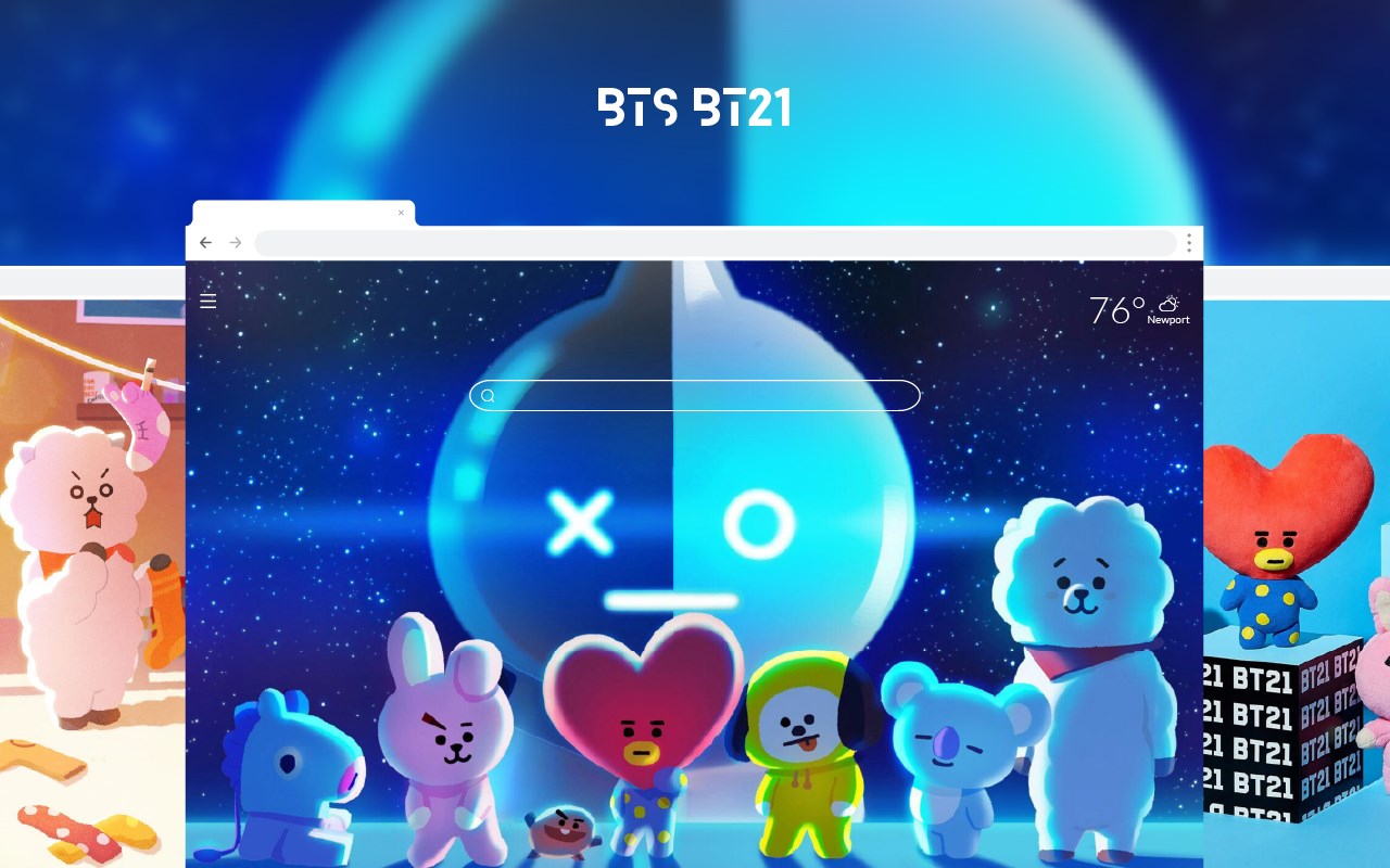 BTS BT21 HD Wallpapers New Tab - Microsoft Edge Addons